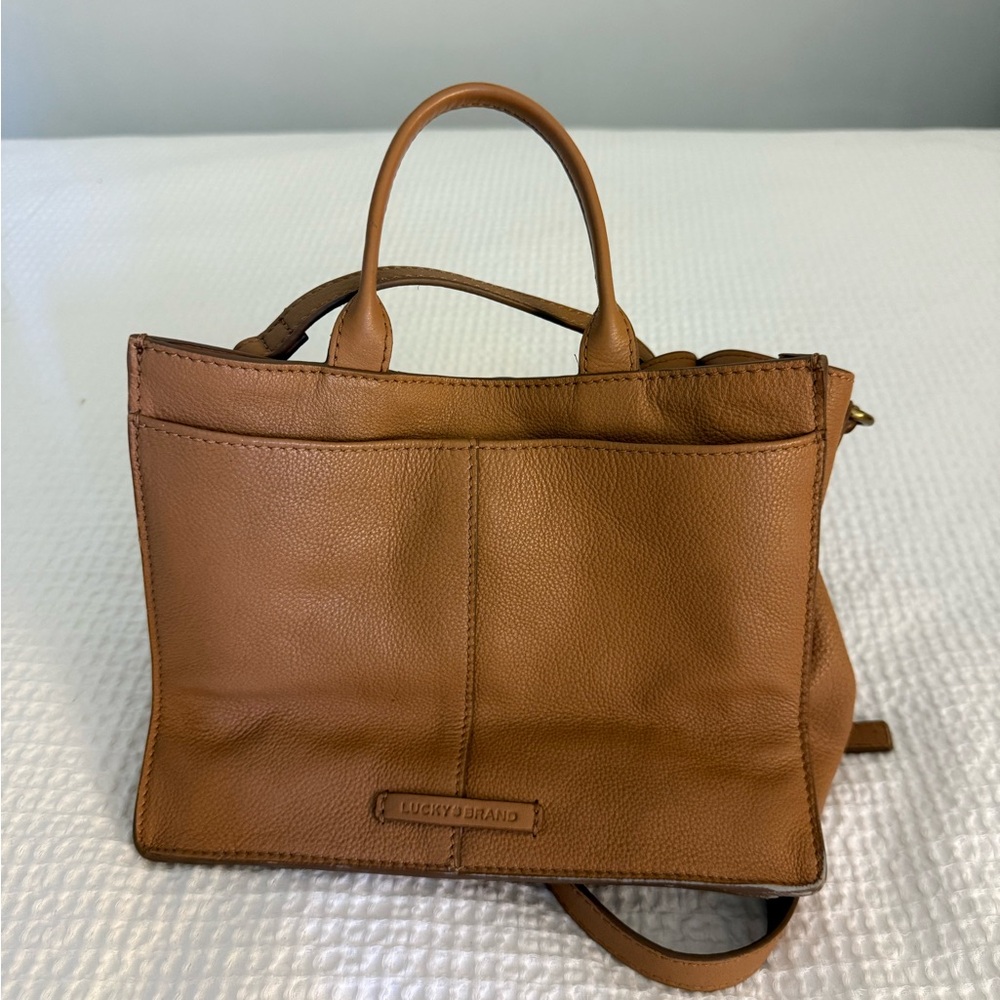 Lucky Brand Tan Leather Satchel